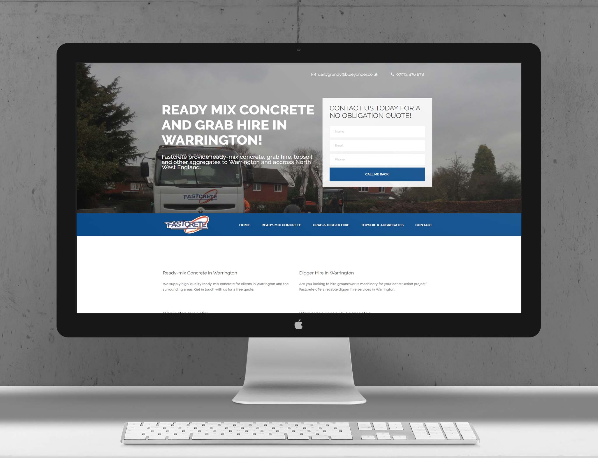 Fastcrete Warrington | Responsive Website Design