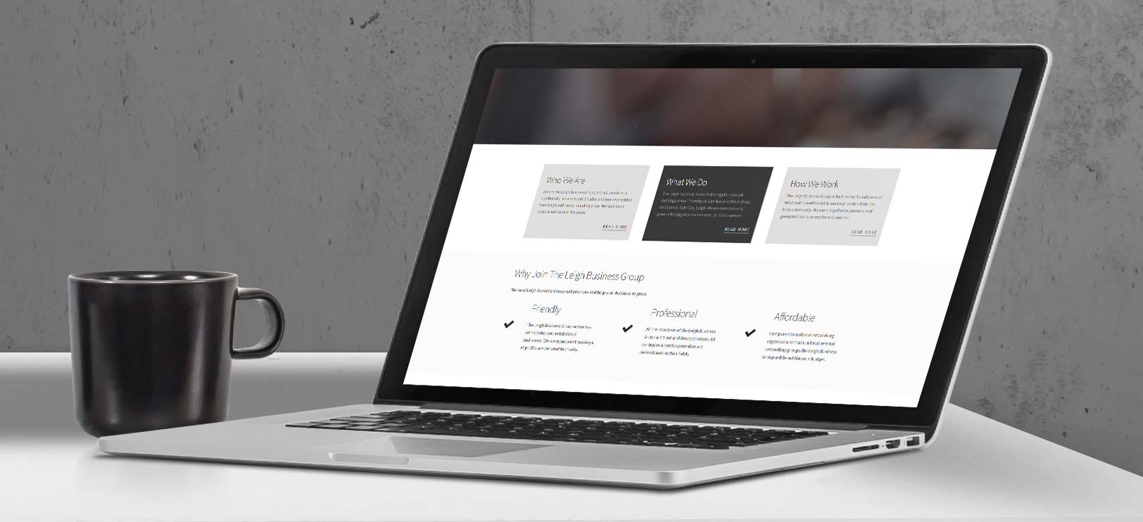 Leigh Business Group | Responsive Website Design